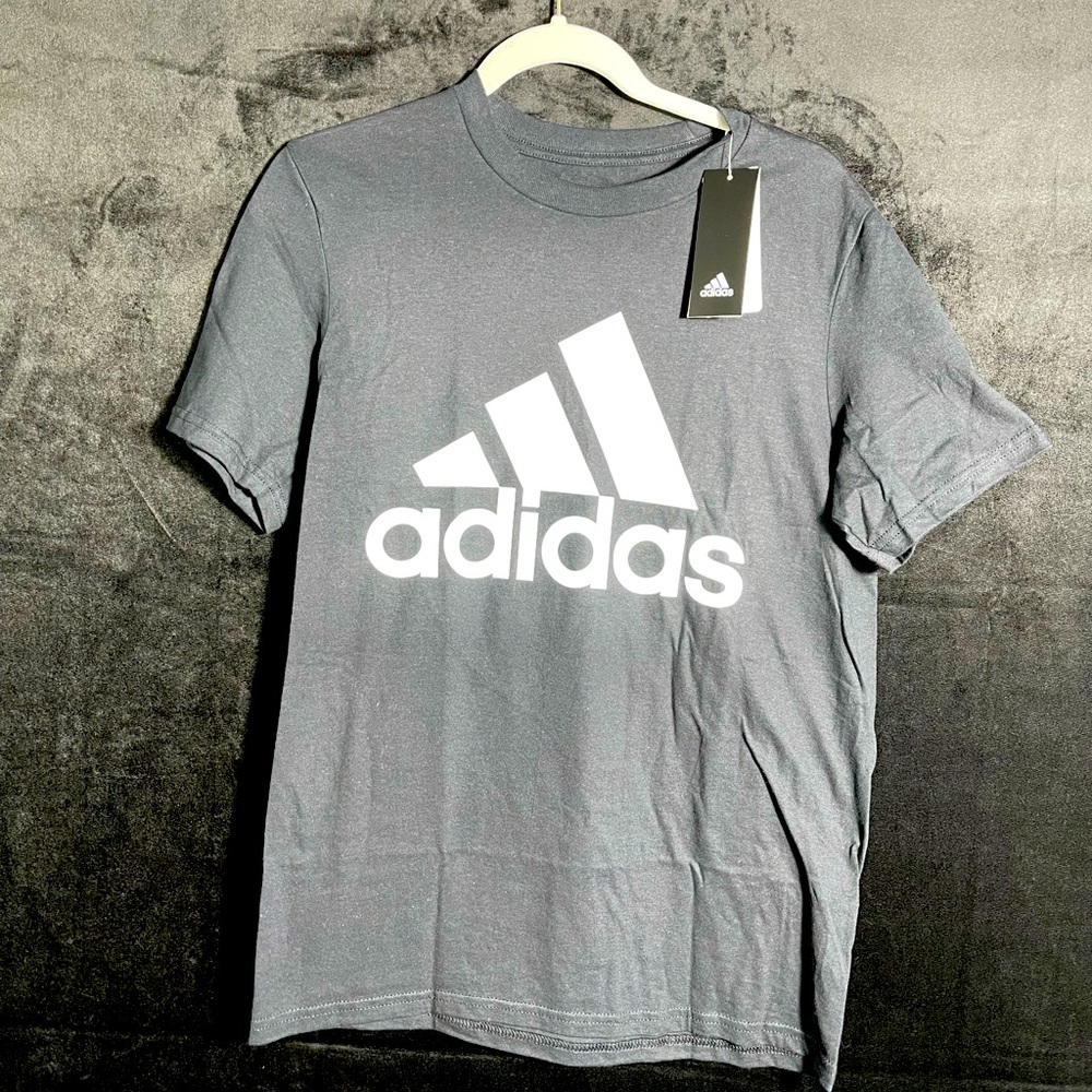 *NWT Black Adidas Logo Tee - S